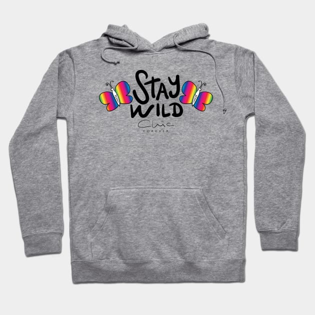 Stay Wild Chic Forever - Funny Humor Girly Quotes Hoodie by Artistic muss